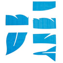 DIY Feather Style Acrylic Mirror Wall Stickers Home Room Mural Decoration Art Wall Sticker, Size: 30*120cm(Blue)