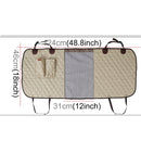 Deluxe Travel Pet Dog Car Seat Fence Safety Barrier Pet Fence Rear Row Seat Safety Isolation Net Protection, Size: 124 x 46 x 31cm(Beige)