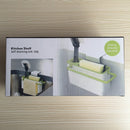 Easy Kitchen Suction Storage Box Bathroom Kitchen Gadget Storage Box Draining Plastic Holder for Home Use, Random Color Delivery