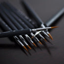 9 PCS / Set Art Supplies Weasel Hair Brush Watercolor Hook Line Brush Depict the Edge Pen Oil Painting Pen