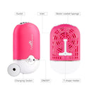 Portable Mini USB Charging Air Conditioner Refrigerating Handheld Small Fan (Magenta)
