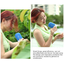 Portable Mini USB Charging Air Conditioner Refrigerating Handheld Small Fan (Magenta)