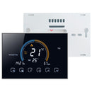 BHT-8000-GCLW Controlling Water/Gas Boiler Heating Energy-saving and Environmentally-friendly Smart Home Negative Display LCD Screen Round Room Thermostat with WiFi(Black)