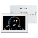 BHT-8000-GCLW Controlling Water/Gas Boiler Heating Energy-saving and Environmentally-friendly Smart Home Negative Display LCD Screen Round Room Thermostat with WiFi(White)
