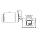 BHT-8000-GCLW Controlling Water/Gas Boiler Heating Energy-saving and Environmentally-friendly Smart Home Negative Display LCD Screen Round Room Thermostat with WiFi(White)