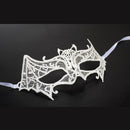 Halloween Masquerade Party Dance Sexy Lady Lace Bat Mask(White)