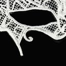 Halloween Masquerade Party Dance Sexy Lady Lace Bat Mask(White)
