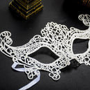 Halloween Masquerade Party Dance Sexy Lady Lace Fox Mask(White)