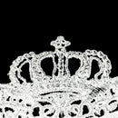 Halloween Masquerade Party Dance Sexy Lady Lace Crown Mask(White)