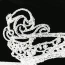 Halloween Masquerade Party Dance Sexy Lady Lace Crown Mask(White)