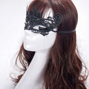 Halloween Masquerade Party Dance Sexy Lady Lace Crown Mask(White)