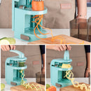 C327 Multifunctional Household Kitchen Spiral Vegetables Cutter (Blue)