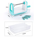 C317 Multifunctional Household Kitchen Spiral Vegetables Cutter Potato Grater (Blue)