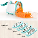 C317 Multifunctional Household Kitchen Spiral Vegetables Cutter Potato Grater (Blue)