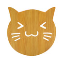 5 PCS Cute Cartoon Kitchen Table Protect Wood Cup Pad Heat Insulation Coaster Mat, Random Style Delivery