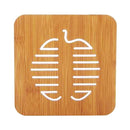 5 PCS Cute Cartoon Kitchen Table Protect Wood Cup Pad Heat Insulation Coaster Mat, Random Style Delivery