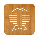 5 PCS Cute Cartoon Kitchen Table Protect Wood Cup Pad Heat Insulation Coaster Mat, Random Style Delivery