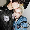 2 PCS European and American Rock Punk Nightclub Street Dancing Dual-ring Leather Collar Necklace, Random Color Delivery
