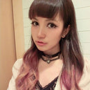 2 PCS European and American Harajuku Punk Heart-shape Lock Leather Collar Choker Bracelet, Random Color Delivery