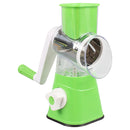 Hand-operated Multi-functional Vegetable Chopper Cheese Slicing Machine(Green)