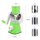 Hand-operated Multi-functional Vegetable Chopper Cheese Slicing Machine(Green)