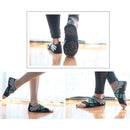 1 Pair Anti-Slip Yoga Socks Toeless Pilates Socks Ballet Yoga Pilates Barre Shoes for Women, 245-250mm Foot Length(Green)