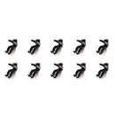 10 PCS Kitchen Creative Little Men Shape Silicone Lifting Pot Cover Anti-overflowing Tool(Black)
