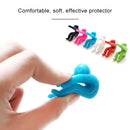 10 PCS Kitchen Creative Little Men Shape Silicone Lifting Pot Cover Anti-overflowing Tool(Black)