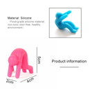 10 PCS Kitchen Creative Little Men Shape Silicone Lifting Pot Cover Anti-overflowing Tool(Black)