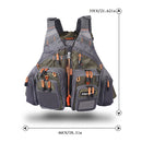 MANNER Outdoor Multifunctional Fishing Life Vest Swimming Life Jacket (Grey)