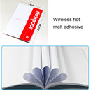 10 PCS 80 Pages A5 Soft Cover Diary Notebook Office Supply, Random Color Delivery