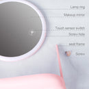 RK36 Multi-function Touch Switch Retractable Makeup Mirror Desk Lamp (Pink)