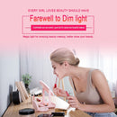 RK36 Multi-function Touch Switch Retractable Makeup Mirror Desk Lamp (Pink)