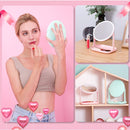 RK36 Multi-function Touch Switch Retractable Makeup Mirror Desk Lamp (White)