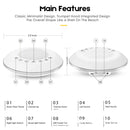 Ultra-thin UFO Shape White Noise Sleep Machine, Built in 20 Sounds(White)