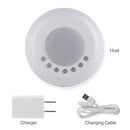 Ultra-thin UFO Shape White Noise Sleep Machine, Built in 20 Sounds(White)
