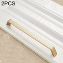 2 PCS 9009-192 Modern Simple Cabinet Door Handle Drawer Wardrobe Zinc Alloy Handle(Gold)