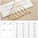 2 PCS 9009-192 Modern Simple Cabinet Door Handle Drawer Wardrobe Zinc Alloy Handle(Gold)