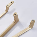 2 PCS 9009-192 Modern Simple Cabinet Door Handle Drawer Wardrobe Zinc Alloy Handle(Gold)