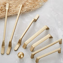 2 PCS 9009-192 Modern Simple Cabinet Door Handle Drawer Wardrobe Zinc Alloy Handle(Gold)