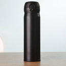 450ml Creative Portable Stainless Steel Vacuum Flask Vacuum Bottle(Black)