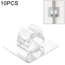10 PCS Wall-mounted Mop Storage Hooks No-stick Stick Kitchen Bathroom Brush Storage Tools(White)
