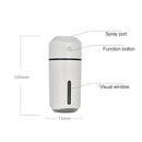 Large Capacity 320ml LED Automatic Humidifier Sprayer, USB Rechargeable Version(White)