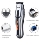 SPORTSMAN Multi-functional Electric Rechargeable Vibrissa Hair Trimmer Beard Shaver And Denuding Machine Set, EU Plug(Silver 220V)