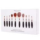 10 PCS Toothbrush Style Handle Makeup Brush Eyebrow Brush Set