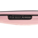 Handheld Innovative Hair Straightener Comb with LCD Temperature Display, EU Plug(Pink)