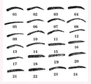 24 in 1 Eyebrow Stencil Shape Template Tools