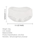 1 Pair Breathable Durable Honeycomb Forefoot Pad Pain-proof Foot Pad High Heels Insole for Women(White)
