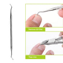 2 in 1 Nail Clipper for Paronychia Stainless Steel Olecranon Nail Nipper & Ingrown Nail Lifter(Red)
