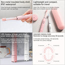 Original Lenovo B002.1-C10FH USB Charging Wireless Sonic Electric Toothbrush with 10 Antibacterial Brush Heads & Storage Box, Flagship Version(Pink)